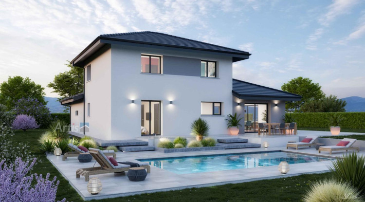 CESSY (Tutegny) - Terrain 675 m² + Maison ARTIS 145m² avec Garage Double 145m² - 890000€ - 1