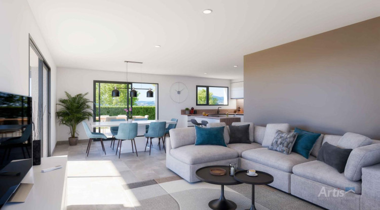 CESSY (Tutegny) - Terrain 675 m² + Maison ARTIS 145m² avec Garage Double 145m² - 890000€ - 2