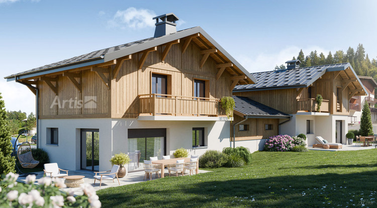 Votre chalet à 3 mn en voiture d'une authentique station village au coeur des Alpes ! 101m² - 750000€ - 2