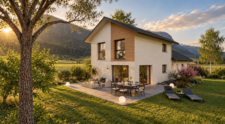 Maison neuve sur un grand terrain terrain proche centre village 120m² - 820000€ - 1