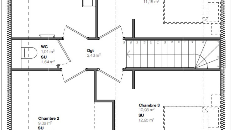 Superbe terrain dans la nature 110m² - 422108€ - 4