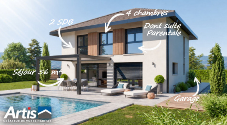 ST GENIS POUILLY - Terrain 706 m² + Maison ARTIS 145m² avec Garage 145m² - 812000€ - 1