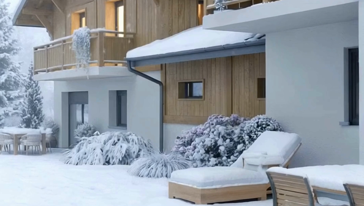 Chalet Artis sous la neige